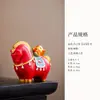 Adornos Creativos de Lingote de Caballo Rojo para Mascotas de Té, Tendencia Nacional, Adornos Decorativos para Mejorar la Riqueza, Decoración de Escritorio para Entrada de Oficina, Souvenirs