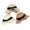 Sombrero de Paja Primavera Verano Nuevo Casual para Jugar Sombrero de Playa Tejido Estilo Coreano para Mujer Sombrero de Sol Sombrero de Sol para Exteriores Protección Solar