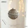 Nueva Bola de Navidad de Espuma Colgante Heterosexual Color Champaña Brillo Brillante Polvo Pegajoso Decoración para Colgar en el Árbol de Navidad Arreglo de Decoración Colgante