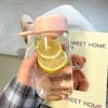 Vaso de Agua para Niñas, Popote de Verano de Aspecto Elevado, Vaso de Gran Barriga, Colador de Té de Gran Capacidad, Resistente a Altas Temperaturas, Lindo Vaso de Plástico para Hacer Té