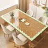 Toalha de Mesa Desenho Animado Jogo Americano Impermeável e à Prova de Óleo Toalha de Mesa Sem Lavagem PVC Transparente Jogo Americano de Mesa Protetor de Tampo de Mesa de Cristal