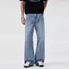Calça Reta de Perna Larga Tendência Estilo Americano 2026 para Homens, Jeans Jeans Solto Linha H de Alto Padrão para o Verão