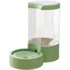 Dispensador Automático de Água para Pets 4L Grande Capacidade Gravidade Alimentador de Água para Gatos e Cachorros com Tanque Transparente Tigela de Beber Resistente a Derramamentos para Gatos e Cachorros Fácil de Reabastecer Material PP Livre de BPA Design Moderno