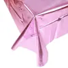 Toalha de Mesa Brilhante Dourada Festa de Aniversário Casamento Decorações de Festa Animal de Estimação Descartável Folha de Alumínio Toalha de Mesa Brilhante Rose Gold