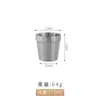 Copo de água dourado de dupla camada de aço inoxidável 304 estilo coreano, copo de cerveja para churrasco, copo de chá, copo de bebida, copo de catering