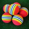 Pelota de Golf Suave de Esponja de 42 mm Pelota de Práctica de Golf para Interior Arcoíris Eva Espuma Suave Suministro Directo de Fábrica