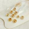 14K cor de retenção de cor de cânhamo contas diy acessórios artesanais pulseira de ouro com contas atado espaçador material