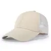 Boné de Baseball Bordado com Letra para Primavera e Verão, Chapéu de Tela para Homens, Boné com Aba Fashionável Respirável, Chapéu de Proteção Solar Esportivo para Pesca ao Ar Livre