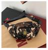 Riñonera de Moda Camuflaje con Nuevo Logotipo Redondo Transfronterizo para Exterior, para Teléfono Móvil, Moda Cruzada de Pecho, Bolsa de Viaje y Montañismo para Hombre