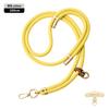 Cordão Original para Celular Longo 8mm Mosquetão de Montanhismo Transversal Ajustável Outdoor Elegante Dourado Escalada Corda Trançada