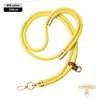 Cordón de alta gama original para teléfono móvil de 8 MM resistente para colgar en el cuello ajustable para exteriores anti-pérdida cuerda trenzada para muñeca dorada