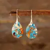 Pendientes Colgantes Bohemios de Nuevo Estilo Festivo con Piedras Semipreciosas Pendientes Europeos y Americanos Populares Joyería Ins de Comercio Electrónico Transfronterizo