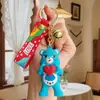 Colgante de Oso con Forma de Corazón de Colores Amuletos para Bolsos de Pareja Muñeca de Silicona Llavero Máquina de Garra Venta al por Mayor