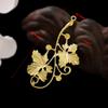 Tocado de estilo antiguo, nuevo, con forma de corte escalonado, horquilla, accesorios de material, rama, flor, borla porosa, colgante, corona para el cabello DIY