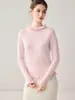 Suéter de Cachemir para Mujer con Cuello de Encaje, Cuello Semi Alto, Capa Interior, Tejido Cálido, Elegante, Moderno, Capa Base Amigable con la Piel, Suéter de Punto