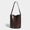 Bolso Cubo de Hombro Único para Mujer 2025 Nuevo Estilo Normcore Bolso Cruzado Bolso Tote de Gran Capacidad de Alta Gama