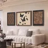 Galeria de Arte Qiao Jia Impressão Artística Giclée de um Leopardo em um Grande Estilo Vintage para Sala de Estar Pintura Decorativa, Arte para Pendurar na Parede de Fundo do Sofá