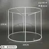 Soporte de Lámpara Hecho a Mano Lámpara de Mesa Gancho para Lámpara Colgante Cuadrado de Abuela Flor Marco de Hierro Pantalla Tejido de Cuerda de Algodón Repujado Mano DIY