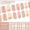 Nuevas Pegatinas para Uñas de Gel UV con Foil Dorado y Brillo Degradado, Pegatinas de Arte para Uñas de Gel Semi-Curadas para Lámpara de Fototerapia