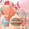 Linterna Plegable Arcoíris Decorativa de Jardín de Infancia, Bola de Panal, Globo Aerostático, Decoración Interior para Maestro de Jardín de Infancia de 8 pulgadas