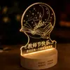 Regalos para el Día del Maestro, Luz Nocturna Acrílica 3D, Recuerdos de Conferencia, Recuerdos Navideños, Regalos para el Día del Maestro