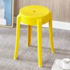 Silla de Comedor BBQ Simple Silla de Comedor de Bambú Moda Hospitalidad Casual Silla Plegable Perezosa Nórdica de Plástico PP para Recepcionista
