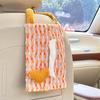 Caja de Pañuelos de Alta Gama para Coche Bolsa Colgante para Respaldo de Asiento de Coche Caja de Pañuelos Creativa de Amor Suministros para el Interior del Coche Venta al por Mayor
