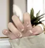 Set de 10 Uñas Azules Ojo de Gato Brillantes Hechas a Mano para una Hija Adinerada, Modernas y Populares, Realza el Cutis y la Elegancia, Uñas Portátiles al por Mayor