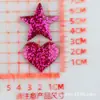 Grampo de Cabelo com Lantejoulas e Glitter Estrela de Cinco Pontas Coração Cola Cremosa Acessórios de Resina Acessórios de Cabelo Presilha Bb Capa de Celular Acessórios DIY
