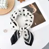 Lenço Quadrado de Seda Retrô Coreano com Estampa Paisley e Toque de Luxo, Combinado com uma Camisa, Lenço Quadrado Versátil para Cintura, Xale, Protetor de Pescoço
