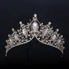 Tocados de joyería para novia transfronterizos accesorios para el cabello de cristal atmosféricos hechos a mano corona barroca retro europea y americana en stock al por mayor