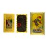 Baralho de Tarot Dourado Waite Carta de Tarot Tarot Impressão Colorida Carta de Tarot PVC Impermeável Jogo de Mesa de Tarot Toalha de Mesa