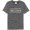 Camiseta Masculina Manga Curta Pink Floyd Pink Floyd Banda Rock Lavada Vintage Tie-Dye Algodão