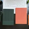 En Stock Cuaderno A5 Rayas Verticales Tapa Blanda Cuaderno Personalizable Regalo para Oficina Negocios Set de Caja de Regalo Portátil