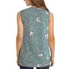 Amazon Aliexpress Transfronterizo Verano Tallas Grandes Chaleco para Mujer Holgado Casual Estampado Cuello Redondo Sin Mangas Chaleco Superior