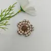 Pequena flor de tecido xadrez fresca DIY acessórios de vestuário acessórios de cabelo corda de cabelo presilha de cabelo bagagem sapatos meias material lote