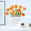 Suministro transfronterizo pu mini Flor de simulación de tulipán pequeña fresca decoración del hogar ramo de tulipanes al por mayor