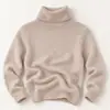 Suéter de Cuello Alto para Niños Estilo Otoño Invierno Unisex Niños Suéter de Punto Grueso Bebé Color Sólido Capa Interior Capa Base Top