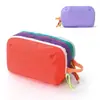 Bolsa de Maquillaje Dopamina Transfronteriza Feihong de Alto Valor Gran Capacidad con Bloques de Color Bolsa de Almacenamiento Portátil para Viajes al Aire Libre Neceser