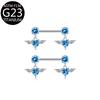 F136 Titanio Ángel Zircón Anillo para Pezón Material G23 Anillo para Pezón Piercing Joyería para Venta al por Mayor Transfronteriza Amazon