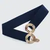 Popular Transfronterizo Casual para Mujer Elástico Elástico Faja con Vestido de Moda Cinturón Elástico Nuevo Cinturón Decorativo