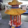 Suministros Funerarios Zhengge, Suministros para Memoriales de Aniversario, Pabellón de Cartón Corrugado tipo Palacio, Suministros Blancos, Se Puede Equipar con Ensamblaje Rápido
