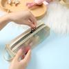 Bolsa de Maquiagem de Malha de Nylon Transfronteiriça, Bolsa Grande de Armazenamento para Cosméticos, Bolsa de Higiene Pessoal Portátil para Viagem, Suporta Personalização
