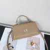 Bolsa Quadrada Pequena Simples e Estilosa para Mulheres, Feita de Couro Bovino Natural de Primeira Camada, Transversal e Bolsa de Mão, Bolsa de Ombro de Couro Genuíno para Mulheres