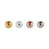 Hezhong Chapado en Cobre Color Oro Real de 14K Conservador del Color Cuentas Espaciadoras Hechas a Mano para DIY Collares Pulseras Cuentas Sueltas Cuentas Espaciadoras Accesorios Cuentas Doradas