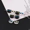 Gato Lindo de Ojos Grandes Acrílico Agujero Horizontal Cuentas Sueltas DIY Hecho a Mano Cadena para Teléfono Celular Joyería con Cuentas Material Accesorios