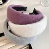 Diadema de Lana Retro de Ala Ancha para Otoño e Invierno para Mujer, Nuevo Accesorio Versátil para el Cabello para Salir, Diadema Alta, Adorno para el Cabello