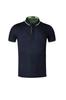 Camisa de publicidade de fábrica em grupo - CVC de alta densidade, golfe, pérola, masculina e feminina, preta, manga curta, gola polo com lapela, publicidade
