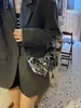 2026 Nuevo Estampado de Leopardo Felpa Único Bolso de Axila Moderno Bolso de Hombro Bolso Cruzado para Viajes Cotidianos Chic Casual Bolso de Cuerno