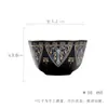 Xícara de Chá Octogonal de Cerâmica com Incrustações de Ouro e Prata das Dinastias Tang e Song, Conjunto de Chá Kung Fu, Xícara de Degustação de Chá Doméstica, Xícara Única, Imitation Lacquerware, Pequena Xícara Estilo Antigo